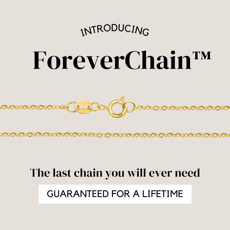 KISPER 24k Gold Cable Link Chain Necklace â€“ Thin, Dainty, Gold Plated Stainless Steel Jewelry for Women & Men with Spring Ring Clasp, 14â€ - Image 2